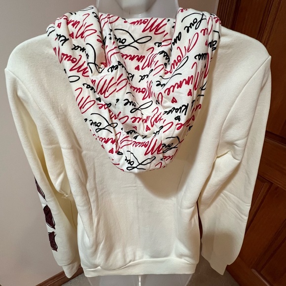 Disney Women's Zip Hoodie, Minnie with Red Sequin Bows, Brand New, Size XS - Picture 8 of 13